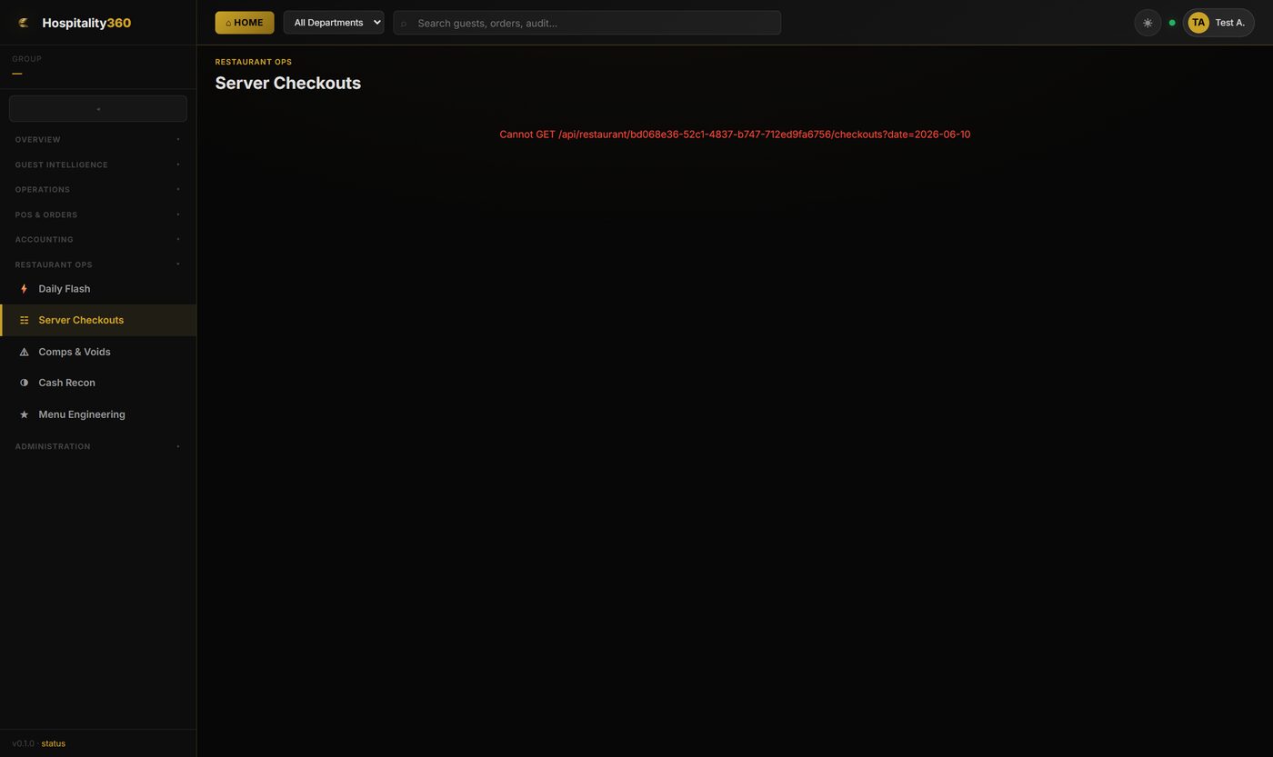 Server checkout reconciliation awaiting manager approval